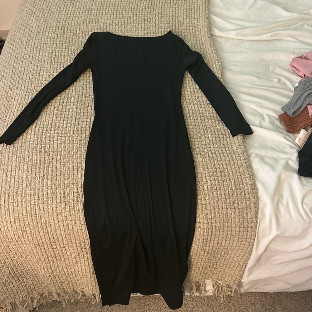 Long black dress maxi